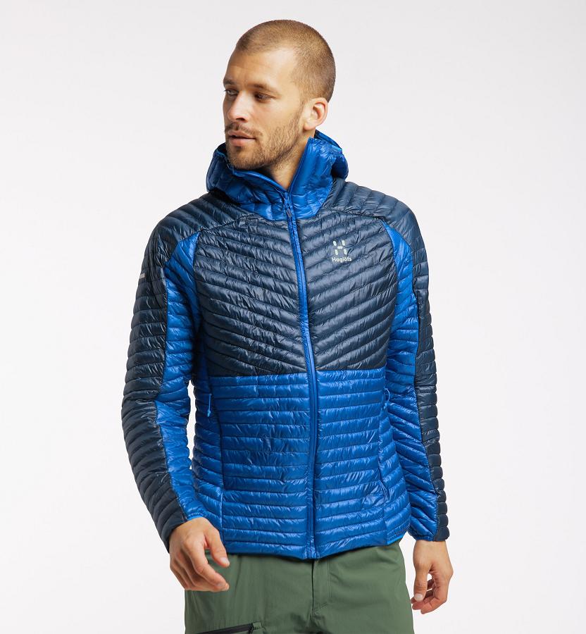 Haglöfs L.I.M Mimic Down Jacket Blue For Mens BQOYL9573 Australia